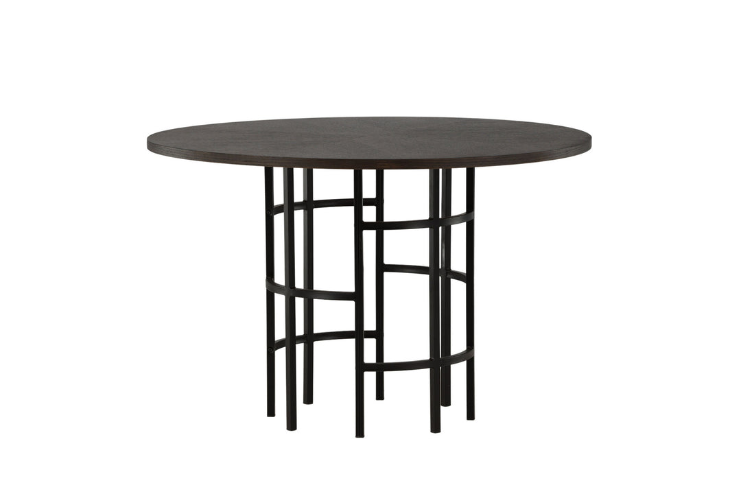 Furniture Fashion Copenhagen Dining Table - Black / Mocca Veneer