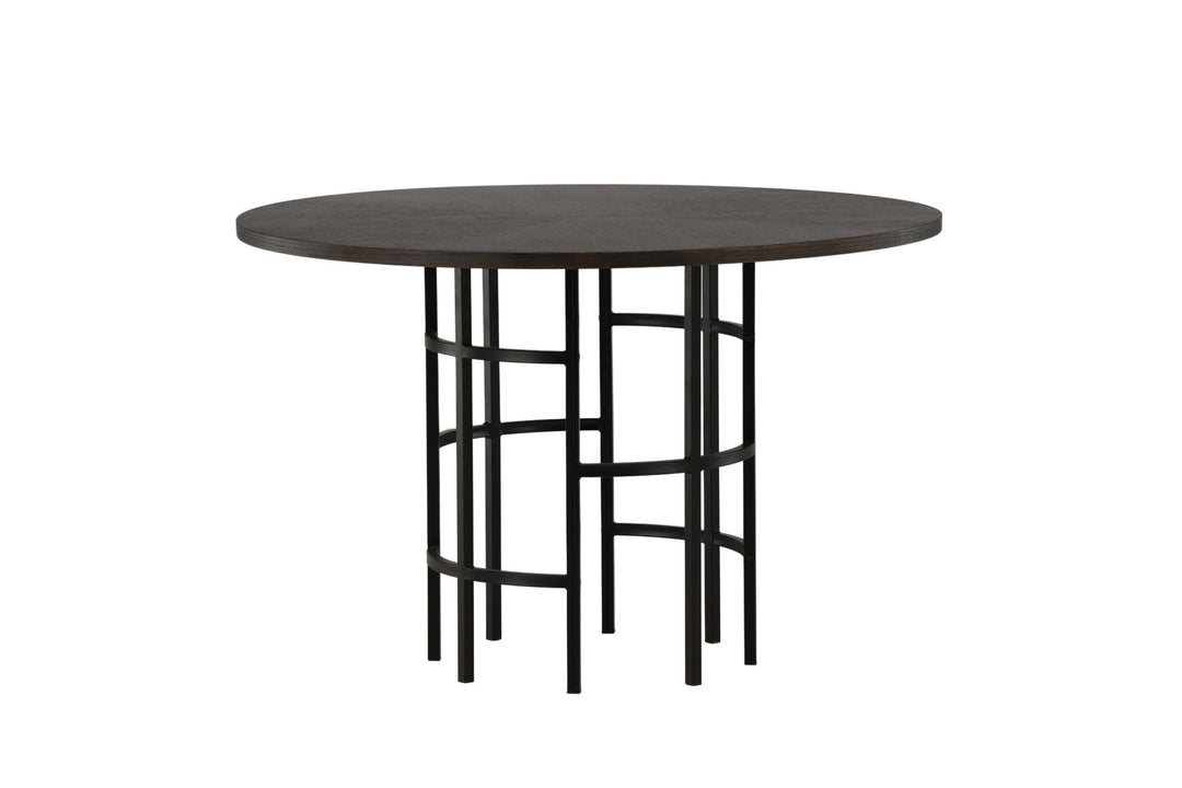 Furniture Fashion Copenhagen Dining Table - Black / Mocca Veneer