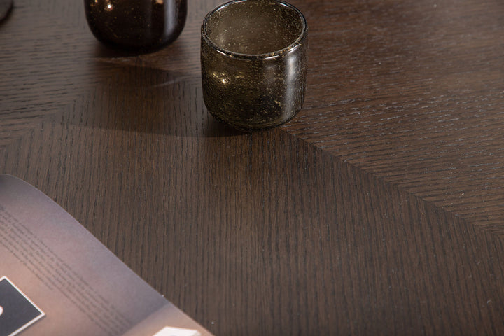 Furniture Fashion Copenhagen Dining Table - Black / Mocca Veneer