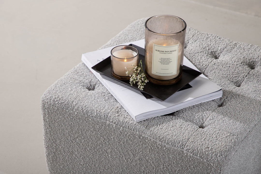 Venture Home Bowie - Pouf / Light grey Bocule
