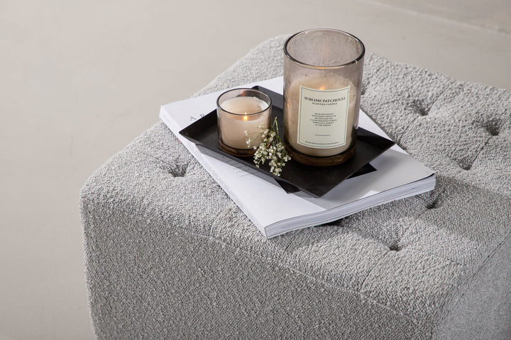 Venture Home Bowie - Pouf / Light grey Bocule