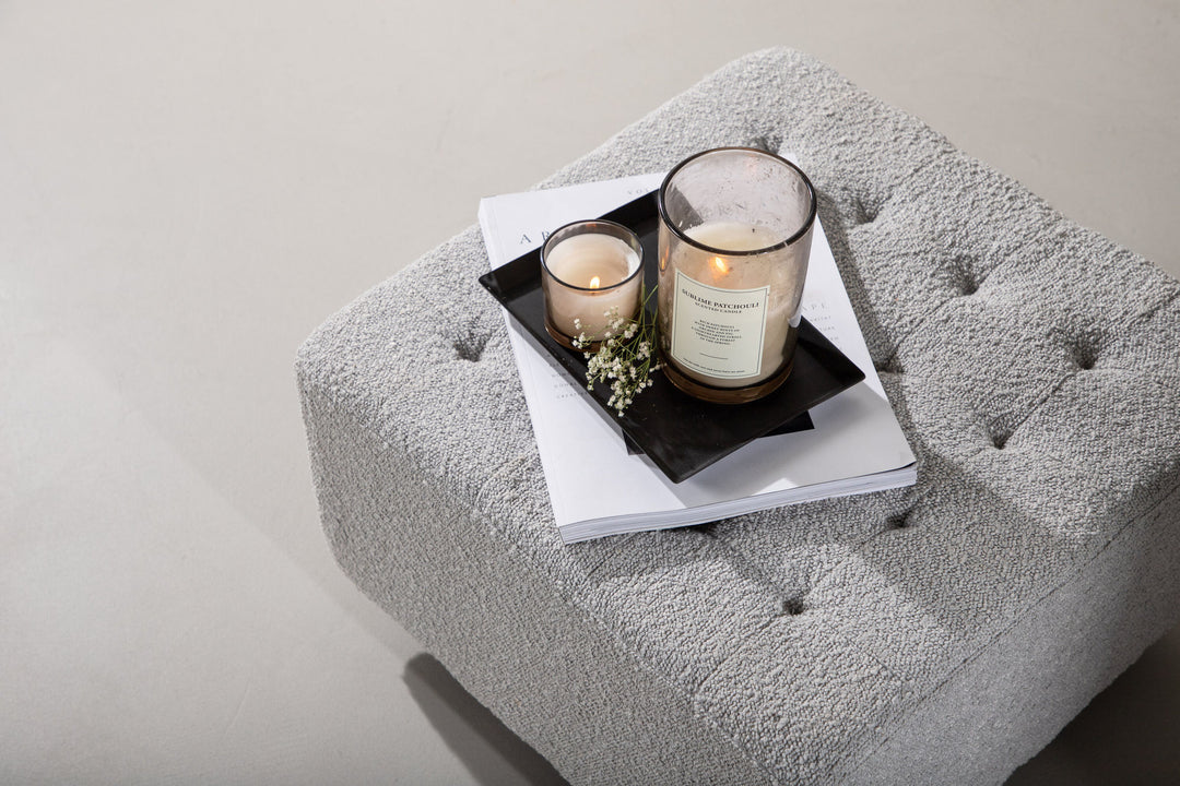 Venture Home Bowie - Pouf / Light grey Bocule