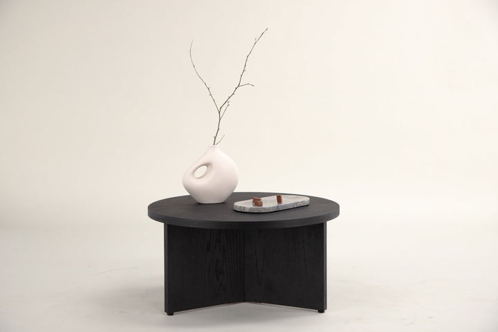 Vind Saltö Large Sofa Table - Black / Wood