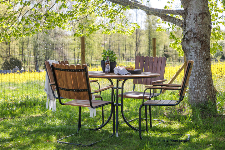 Venture Home Holmsund Diningset Steel - Black / Nature