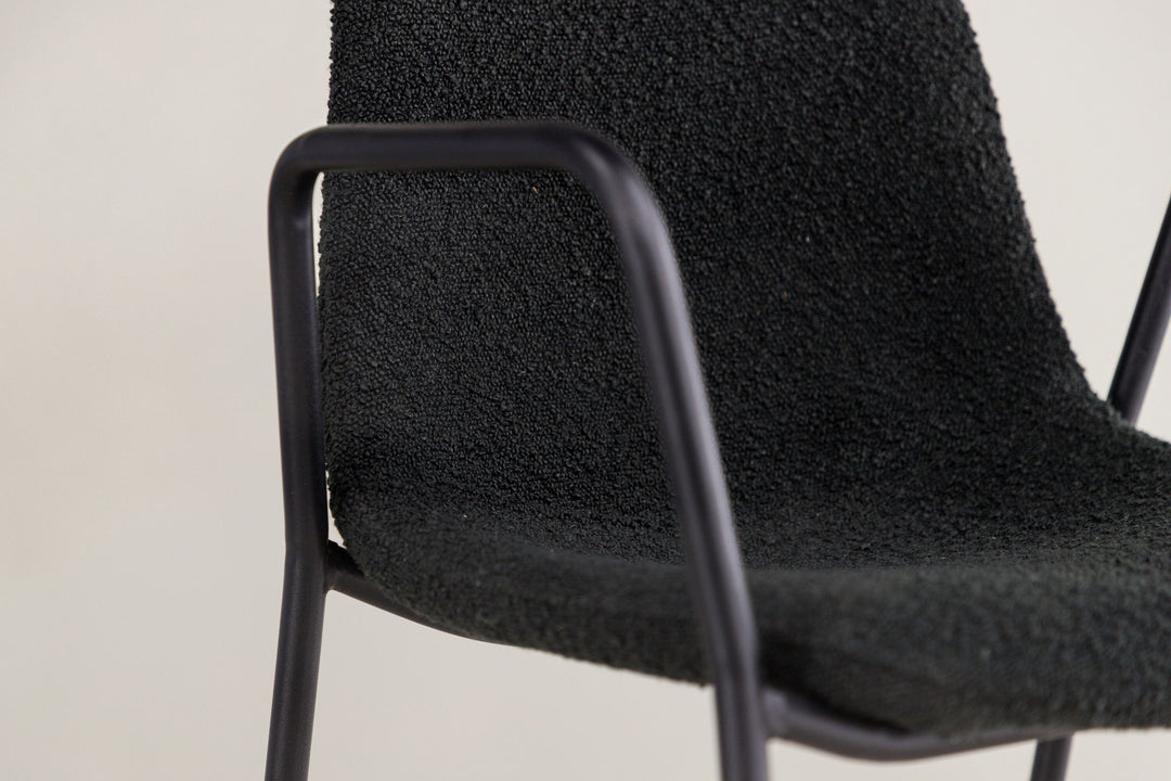 Vind Klädesholmen Dining Chair 2-pack - Black / Black Boucle