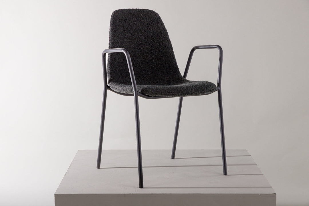 Vind Klädesholmen Dining Chair 2-pack - Black / Black Boucle
