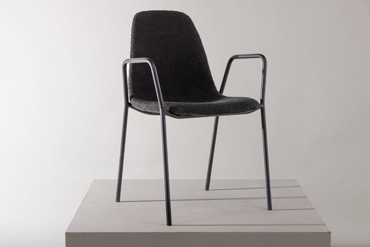 Vind Klädesholmen Dining Chair 2-pack - Black / Black Boucle