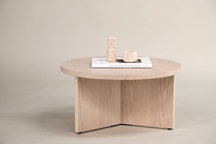 Vind Saltö Large Sofa Table - Whitewash / Wood