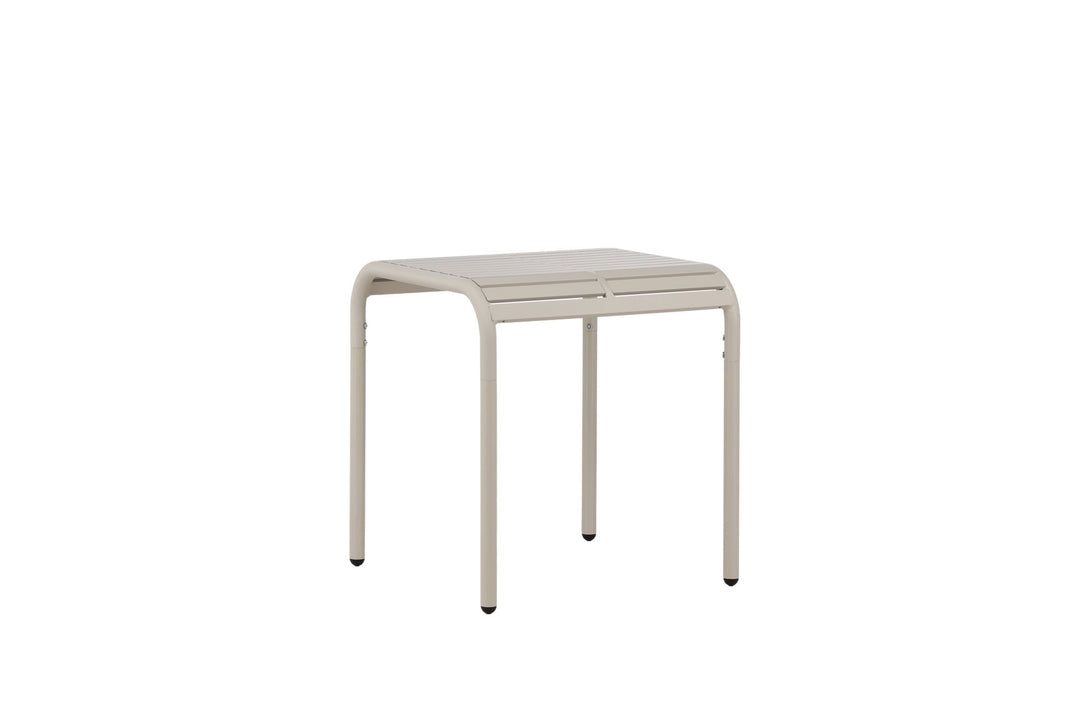 Venture Home Borneo Cafetable Aluminium - Beige / Kvadrat 70*70*
