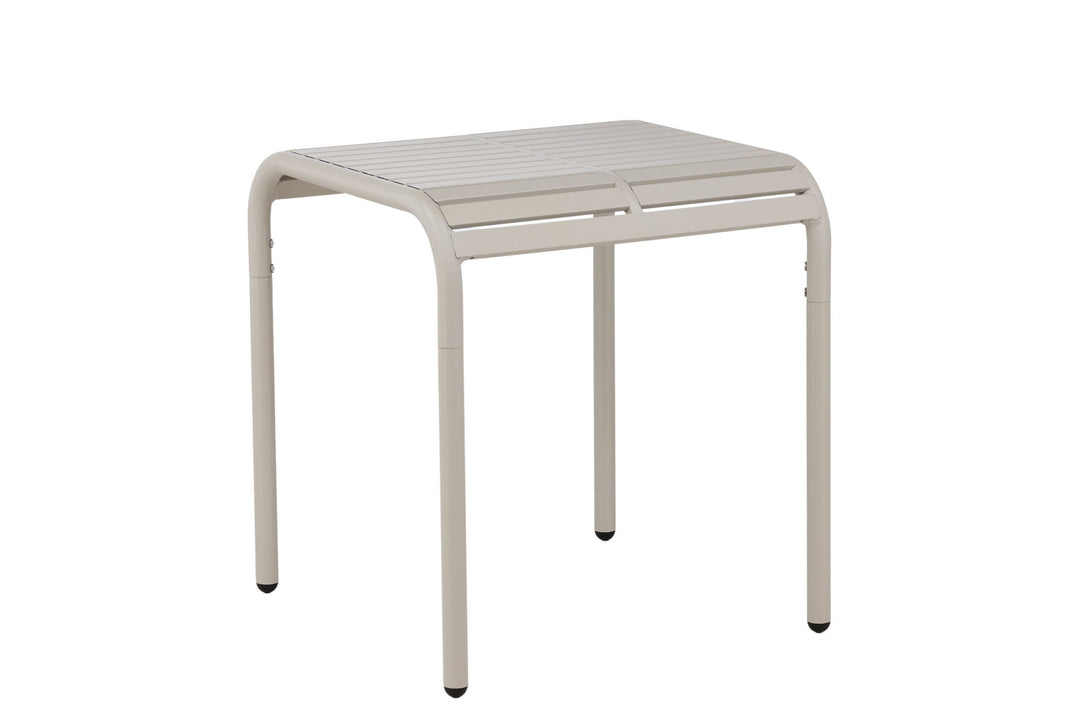 Venture Home Borneo Cafetable Aluminium - Beige / Kvadrat 70*70*