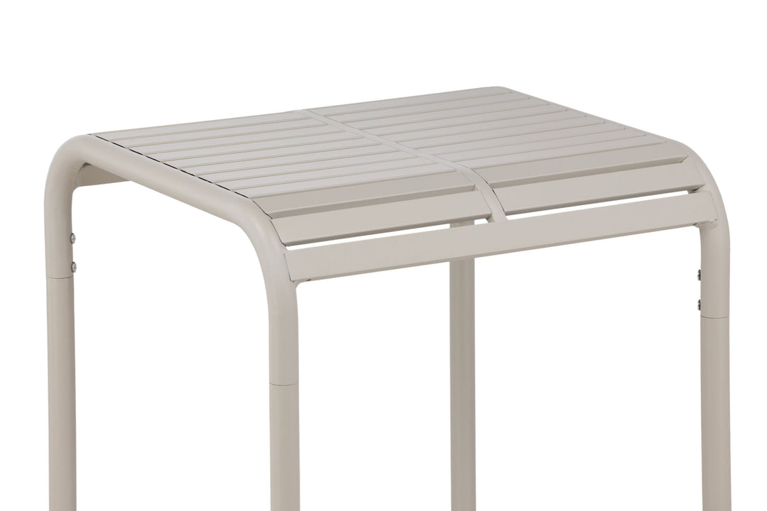 Venture Home Borneo Cafetable Aluminium - Beige / Kvadrat 70*70*