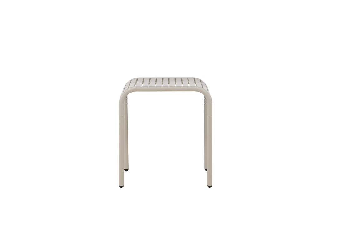 Venture Home Borneo Cafetable Aluminium - Beige / Kvadrat 70*70*