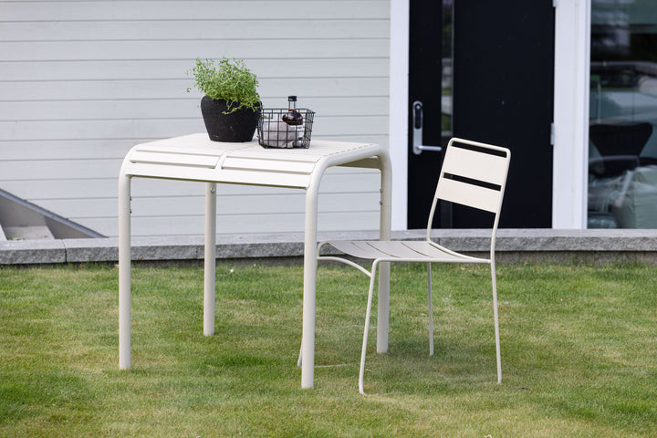 Venture Home Borneo Cafetable Aluminium - Beige / Kvadrat 70*70*