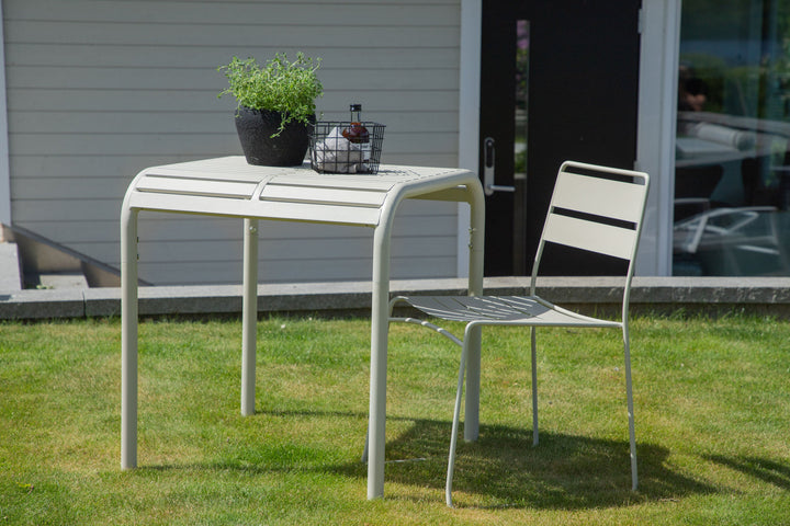 Venture Home Borneo Cafetable Aluminium - Beige / Kvadrat 70*70*