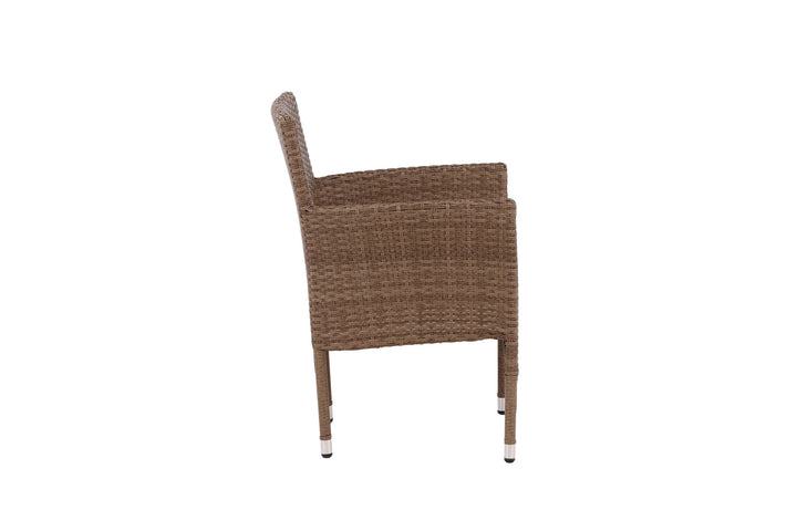 Venture Home Malina Diningchair 2-pack Alumnium - Nature / Wicker