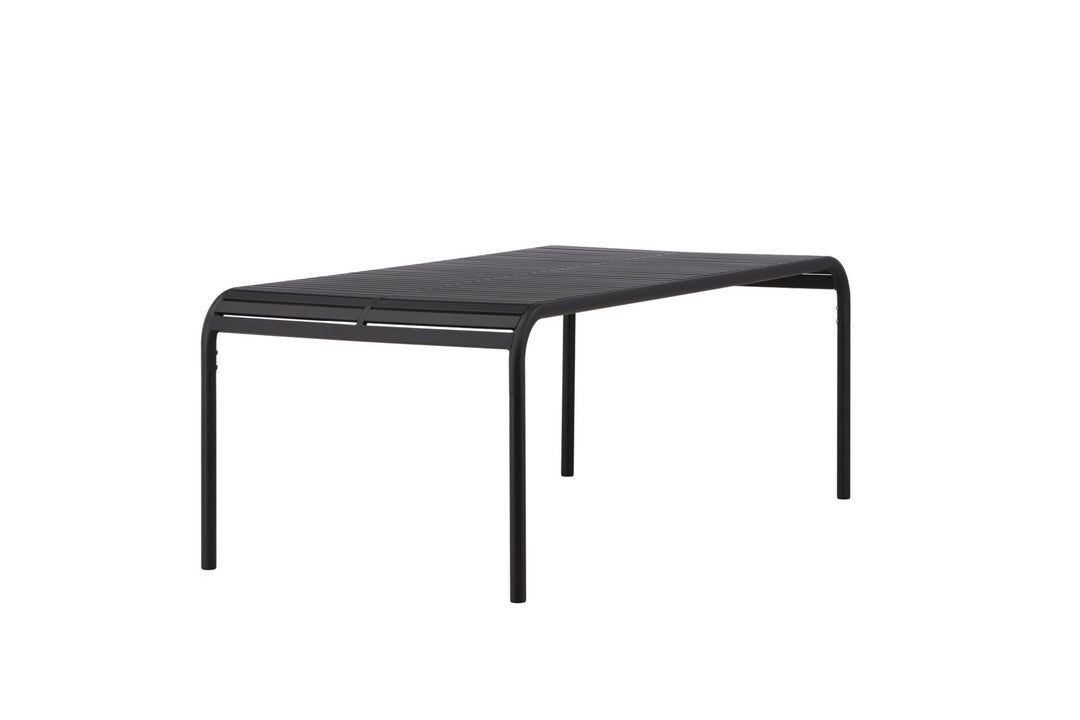 Venture Home Borneo Diningtable Aluminium - Black / Rectangular 100*200*