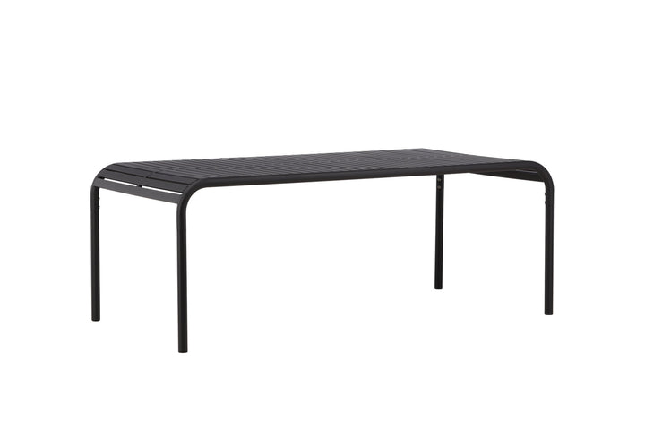 Venture Home Borneo Diningtable Aluminium - Black / Rectangular 100*200*