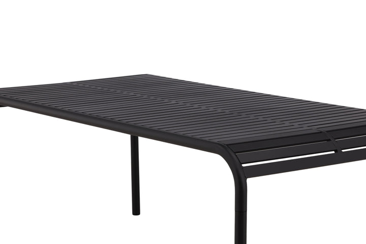 Venture Home Borneo Diningtable Aluminium - Black / Rectangular 100*200*