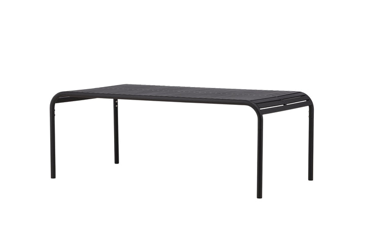 Venture Home Borneo Diningtable Aluminium - Black / Rectangular 100*200*