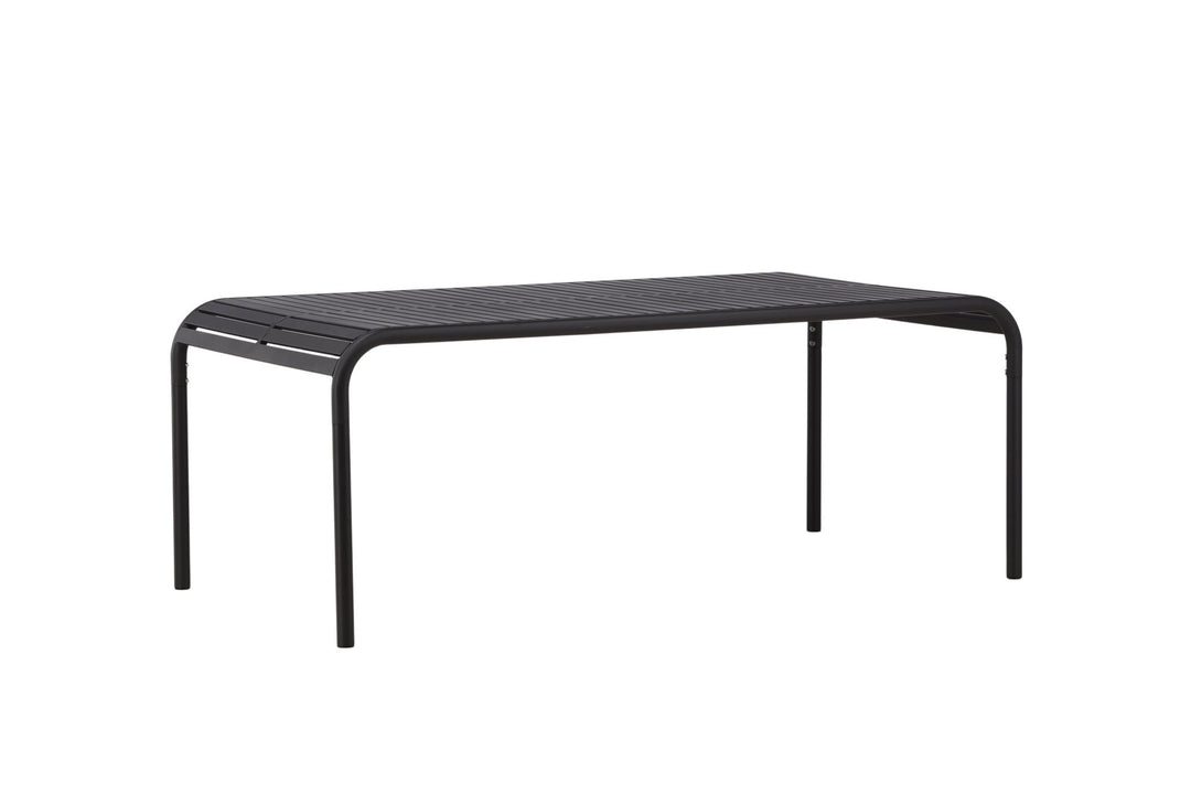 Venture Home Borneo Diningtable Aluminium - Black / Rectangular 100*200*