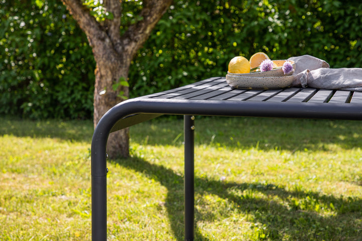 Venture Home Borneo Diningtable Aluminium - Black / Rectangular 100*200*