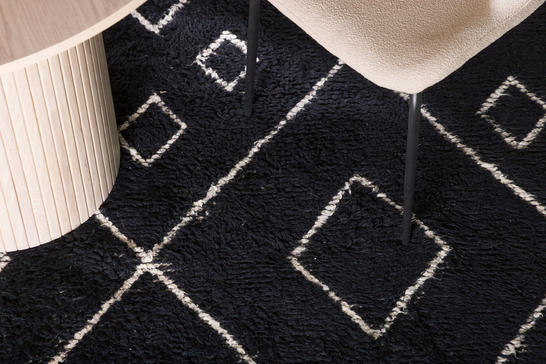 Venture Home David Wool - 230*160- -Rectangular-Black/white