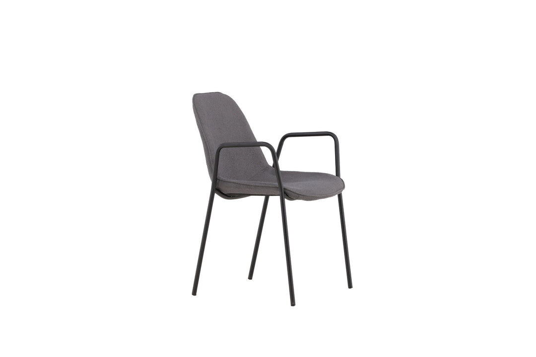 Vind Klädesholmen Dining Chair 2-pack - Black / Dark Grey Boucle