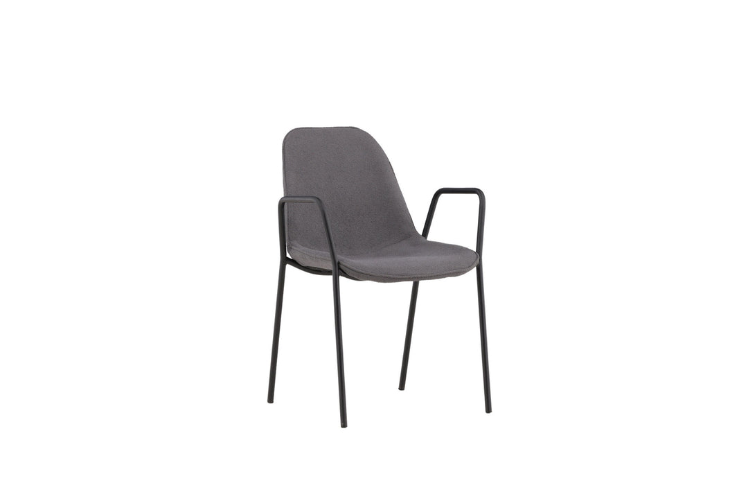 Vind Klädesholmen Dining Chair 2-pack - Black / Dark Grey Boucle