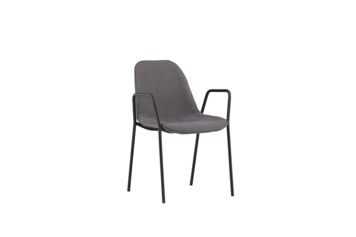 Vind Klädesholmen Dining Chair 2-pack - Black / Dark Grey Boucle