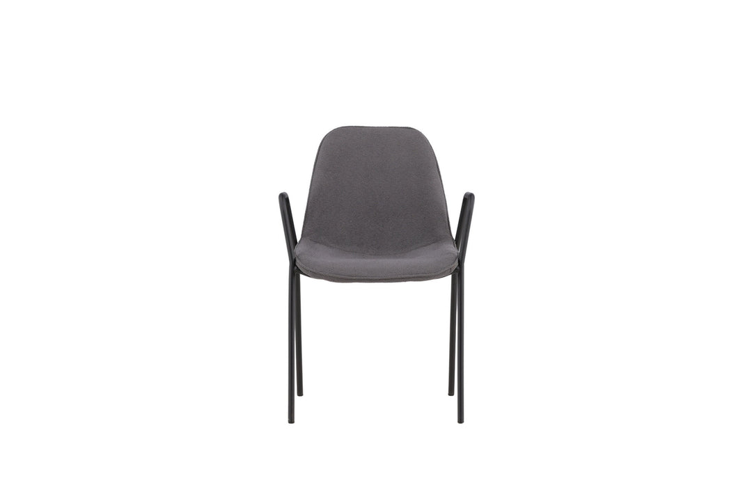 Vind Klädesholmen Dining Chair 2-pack - Black / Dark Grey Boucle