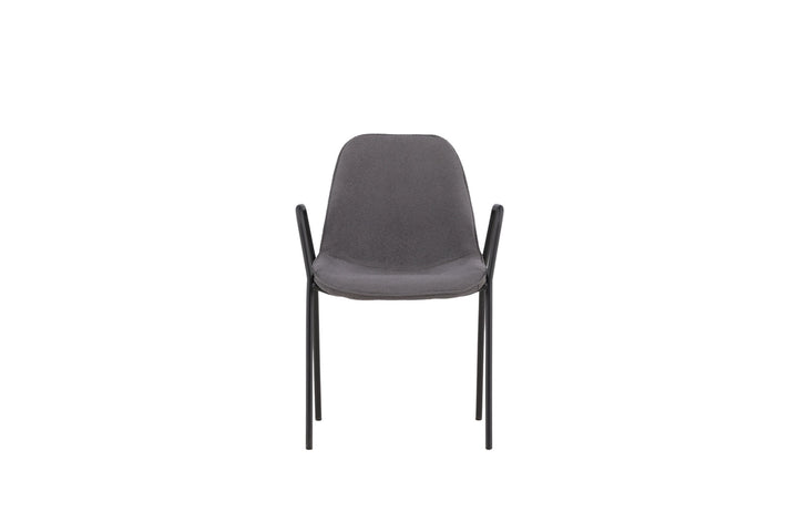 Vind Klädesholmen Dining Chair 2-pack - Black / Dark Grey Boucle