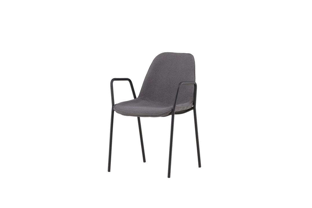 Vind Klädesholmen Dining Chair 2-pack - Black / Dark Grey Boucle