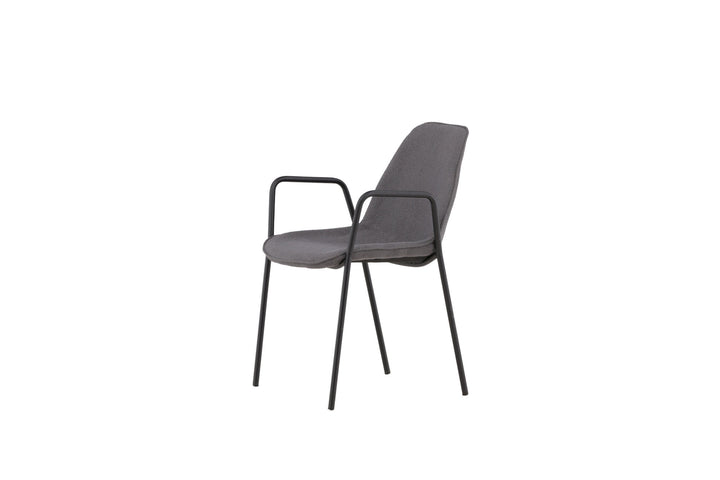Vind Klädesholmen Dining Chair 2-pack - Black / Dark Grey Boucle