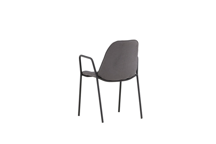 Vind Klädesholmen Dining Chair 2-pack - Black / Dark Grey Boucle