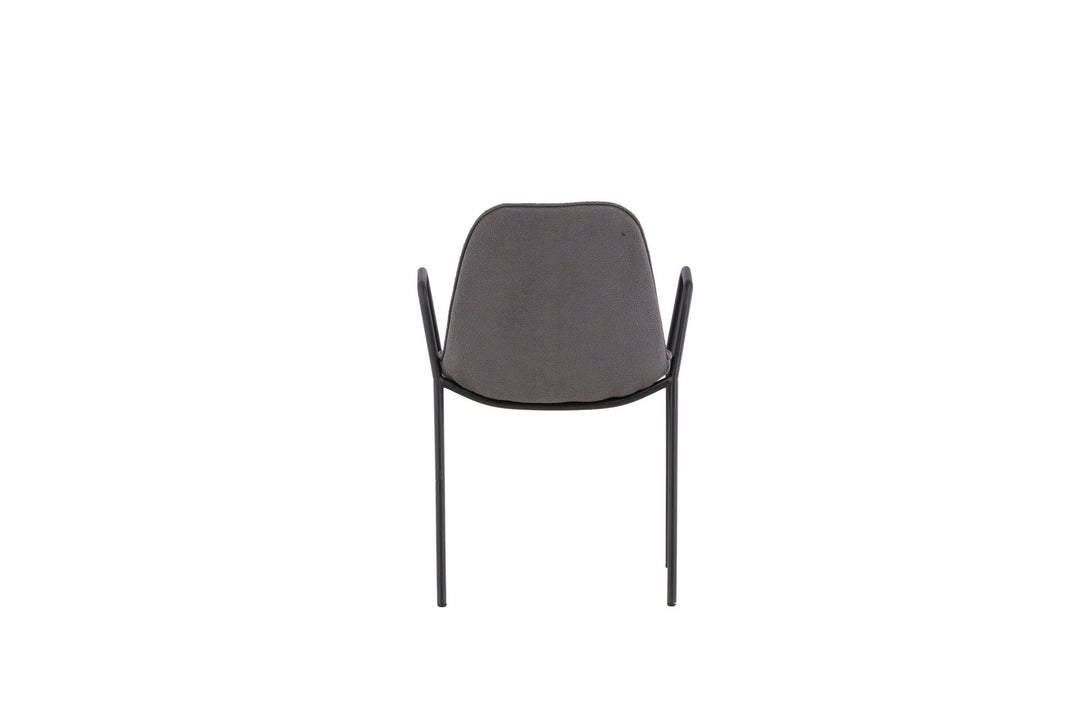 Vind Klädesholmen Dining Chair 2-pack - Black / Dark Grey Boucle