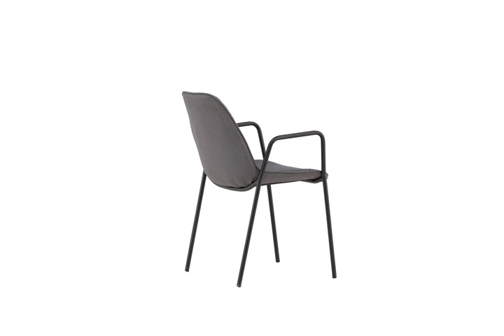 Vind Klädesholmen Dining Chair 2-pack - Black / Dark Grey Boucle