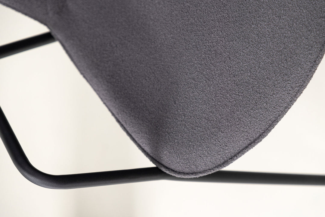 Vind Klädesholmen Dining Chair 2-pack - Black / Dark Grey Boucle