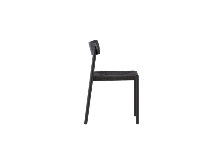 Vind Malmön Dining Chair - Black / Black Rope