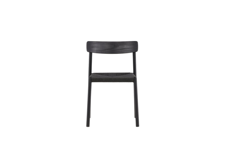 Vind Malmön Dining Chair - Black / Black Rope