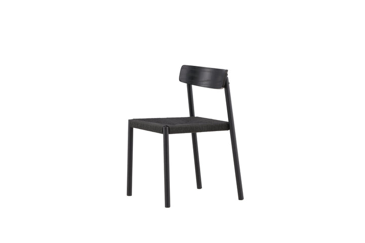 Vind Malmön Dining Chair - Black / Black Rope