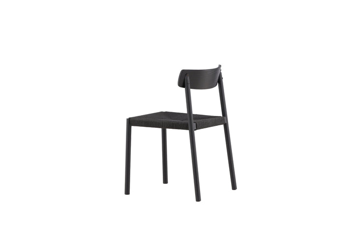 Vind Malmön Dining Chair - Black / Black Rope