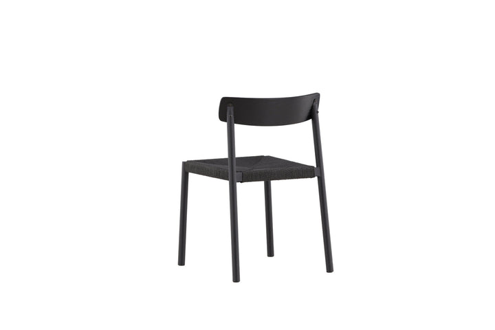 Vind Malmön Dining Chair - Black / Black Rope