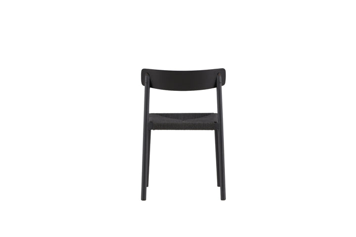 Vind Malmön Dining Chair - Black / Black Rope