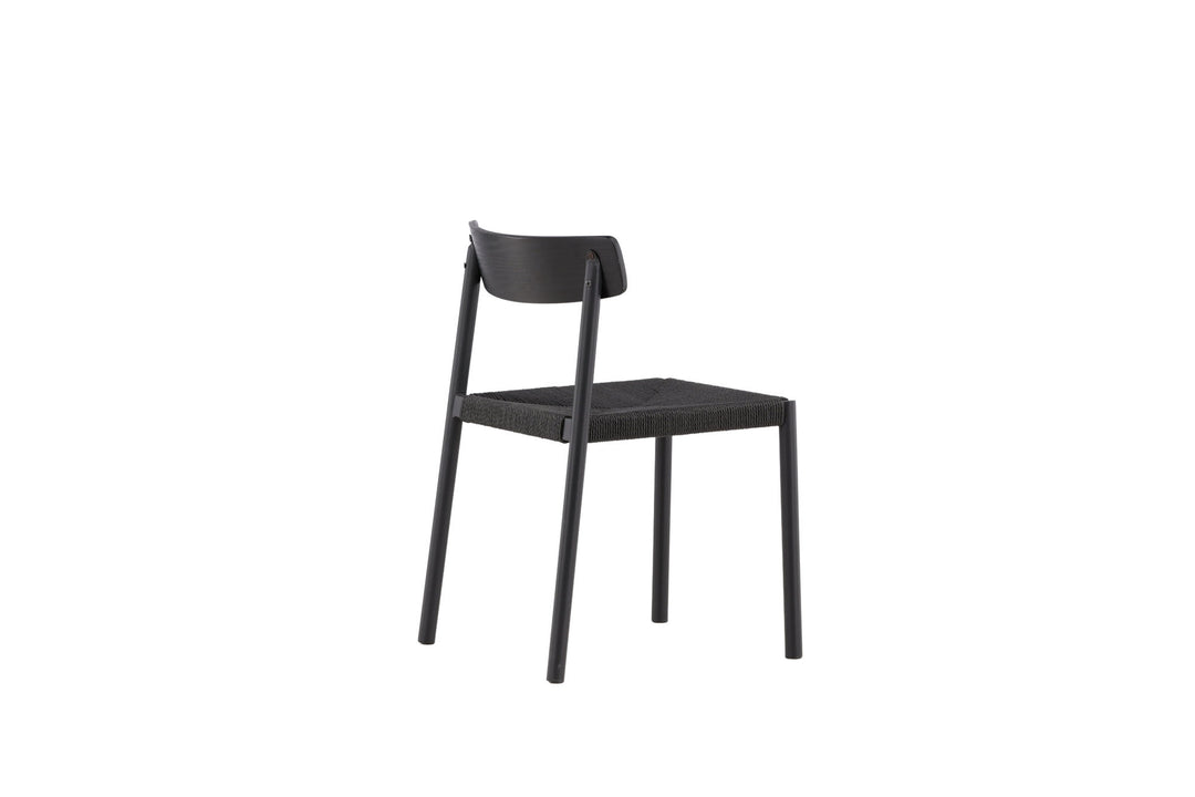 Vind Malmön Dining Chair - Black / Black Rope