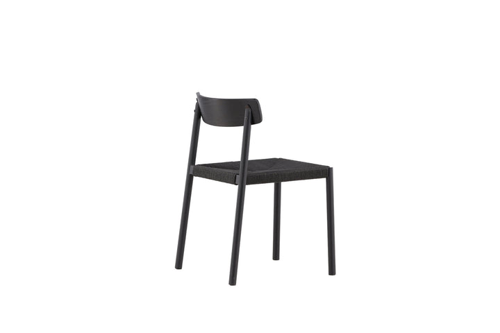Vind Malmön Dining Chair - Black / Black Rope