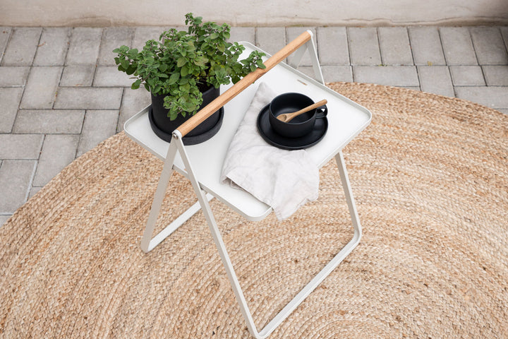 Venture Home Clarin Sidetable Steel - Beige / Rectangular 40*45*50