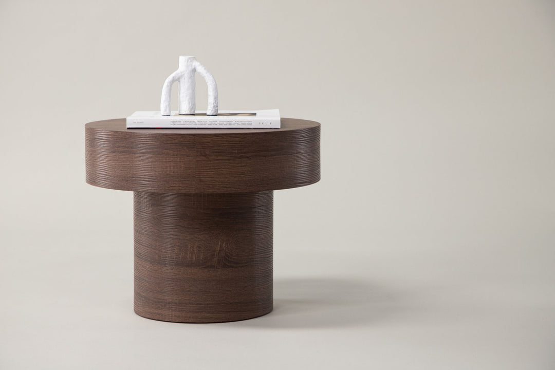 Vind Malung - Low Side Table - Brown / Brown MDF