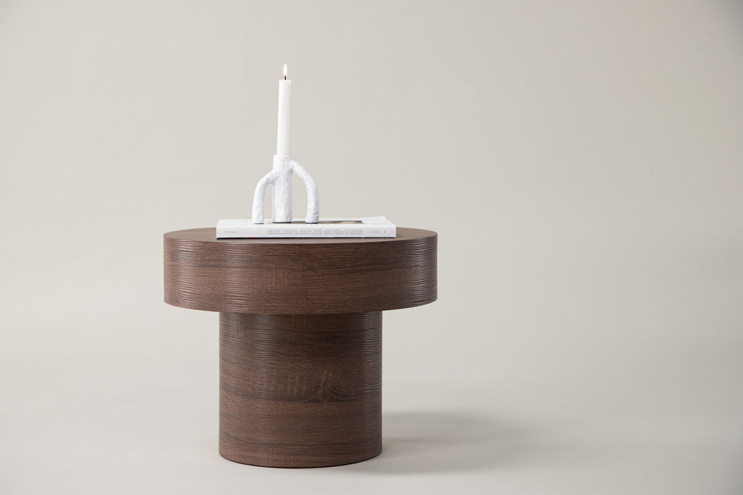 Vind Malung - Low Side Table - Brown / Brown MDF