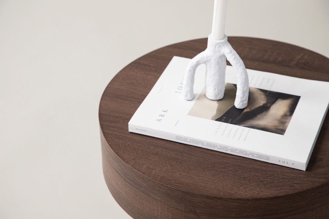 Vind Malung - Low Side Table - Brown / Brown MDF