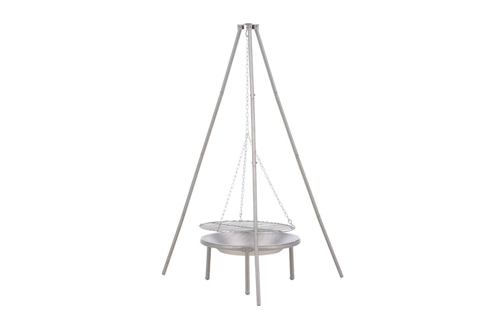 Venture Home Ukunda Firepit/Grill Steel - Silver